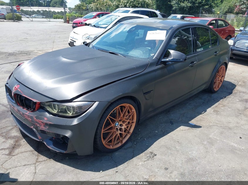 2016 BMW M3 VIN WBS8M9C55G5D30129 IAAI salvage auction — UNDERCARRIAGE, Wait Title, sold $19,050 on 2026-08-27 (photo 2)
