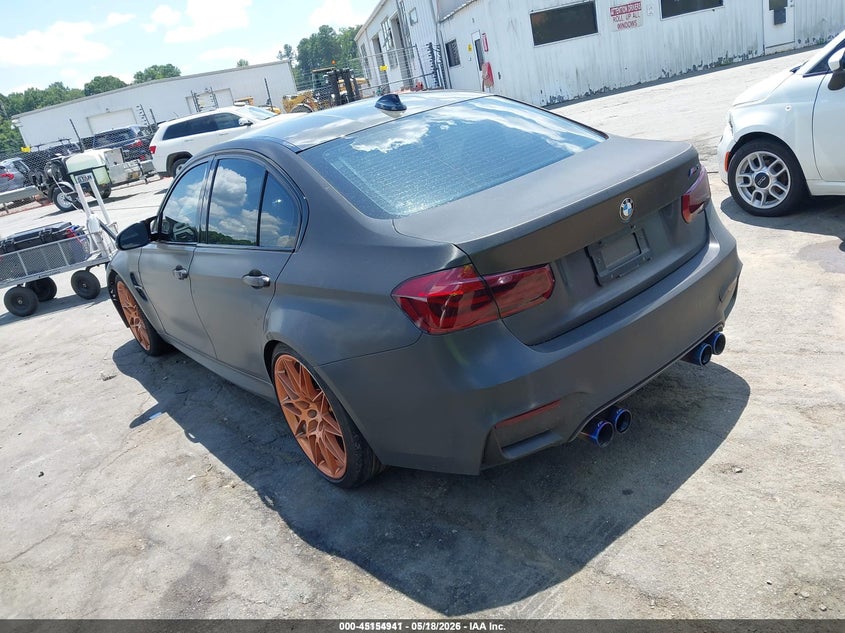 2016 BMW M3 VIN WBS8M9C55G5D30129 IAAI salvage auction — UNDERCARRIAGE, Wait Title, sold $19,050 on 2026-08-27 (photo 3)
