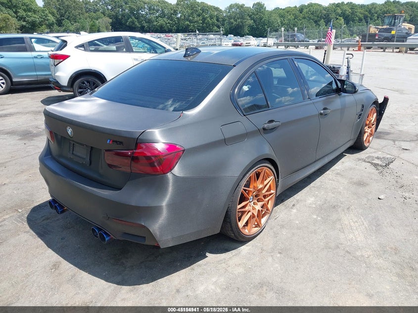 2016 BMW M3 VIN WBS8M9C55G5D30129 IAAI salvage auction — UNDERCARRIAGE, Wait Title, sold $19,050 on 2026-08-27 (photo 4)