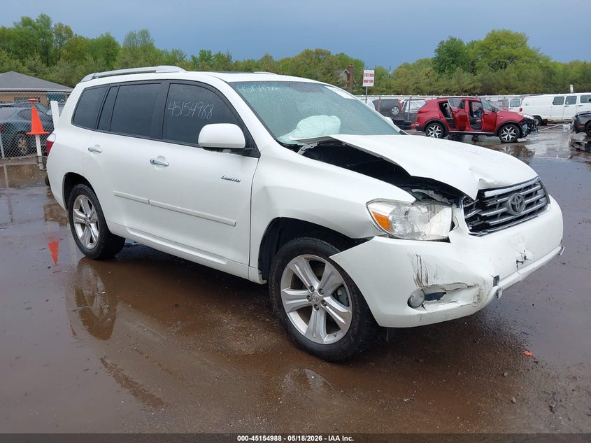 2009 Toyota Highlander VIN JTEDS42A792073629 IAAI salvage auction — FRONT END, Clear (Indiana), sold $1,800 on 2026-07-14 (photo 1)