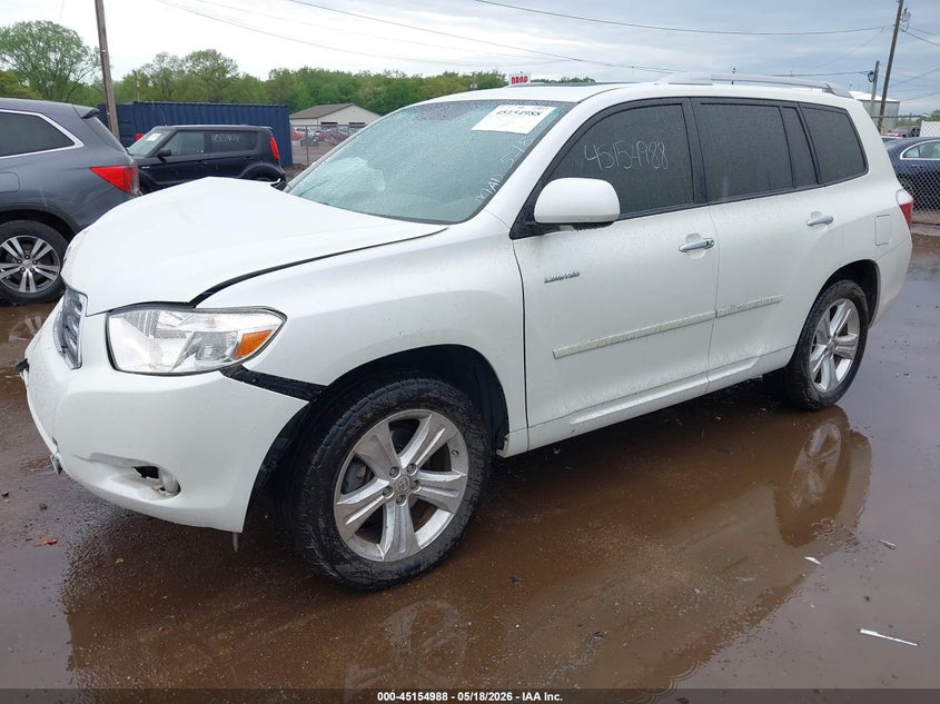 2009 Toyota Highlander VIN JTEDS42A792073629 IAAI salvage auction — FRONT END, Clear (Indiana), sold $1,800 on 2026-07-14 (photo 2)