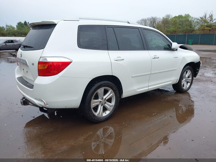 2009 Toyota Highlander VIN JTEDS42A792073629 IAAI salvage auction — FRONT END, Clear (Indiana), sold $1,800 on 2026-07-14 (photo 4)