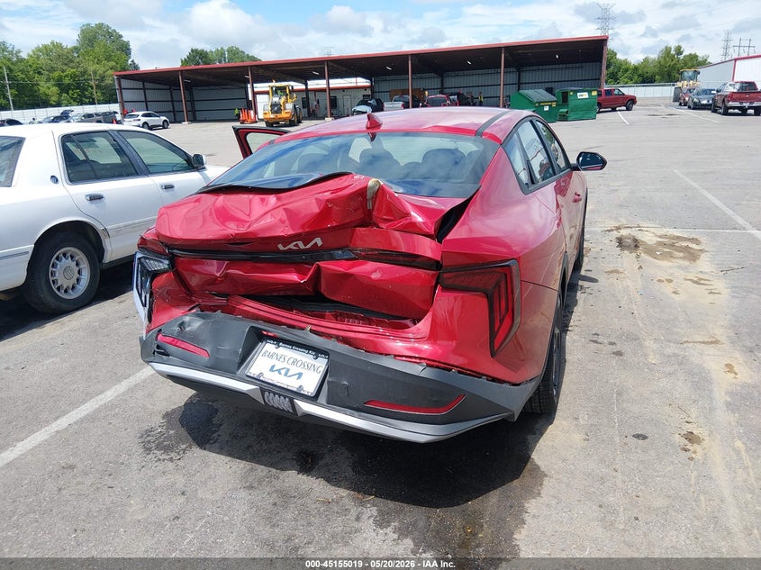 2026 Kia K4 VIN 3KPFU4DE2TE309511 IAAI salvage auction — REAR END, Salvage (Tennessee), sold $8,500 on 2026-07-28 (photo 6)