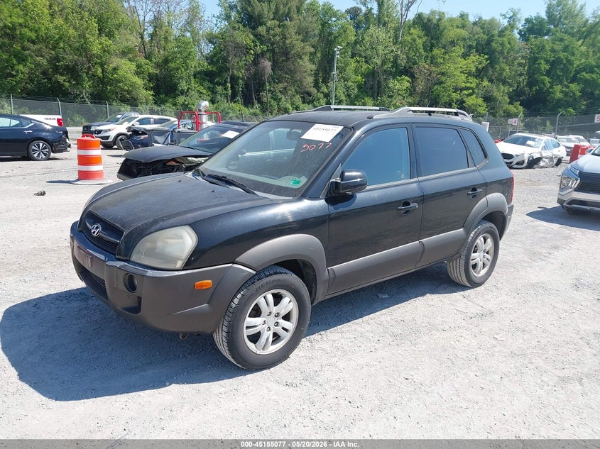 2006 Hyundai Tucson VIN KM8JN72D96U368401 IAAI salvage auction — NORMAL WEAR, Clear (Virginia), sold $350 on 2026-07-14 (photo 2)