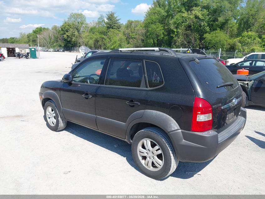 2006 Hyundai Tucson VIN KM8JN72D96U368401 IAAI salvage auction — NORMAL WEAR, Clear (Virginia), sold $350 on 2026-07-14 (photo 3)