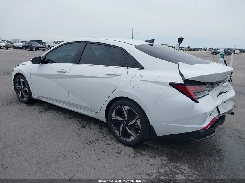 2022 Hyundai Elantra VIN KMHLN4AJ3NU030599 IAAI salvage auction — REAR END, Salvage Title, sold $9,300 on 2026-07-26 (photo 3)