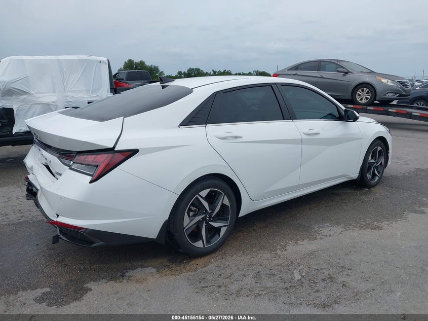 2022 Hyundai Elantra VIN KMHLN4AJ3NU030599 IAAI salvage auction — REAR END, Salvage Title, sold $9,300 on 2026-07-26 (photo 4)