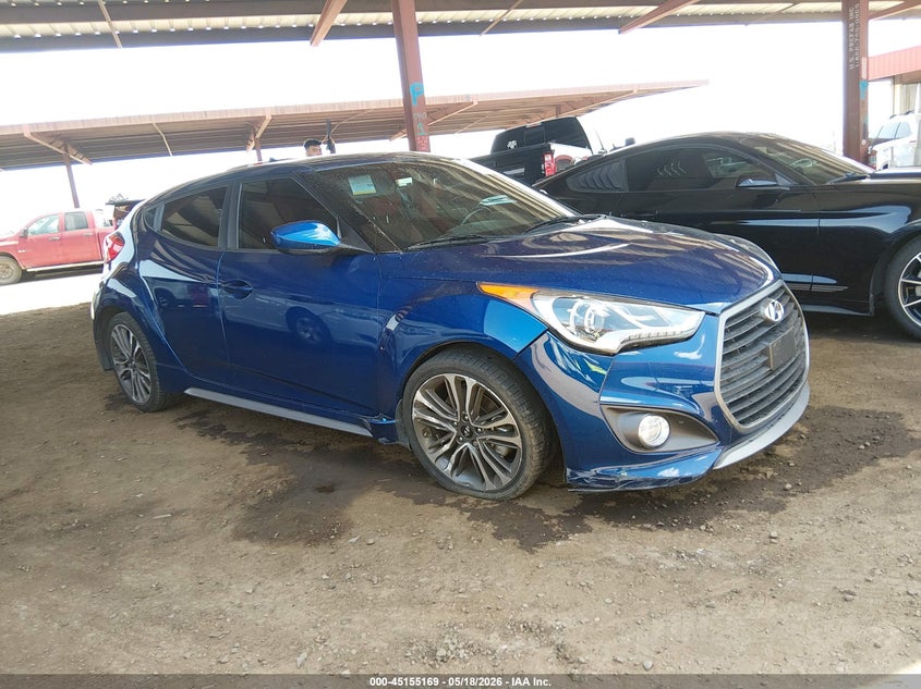 2016 Hyundai Veloster VIN KMHTC6AE3GU285485 IAAI salvage auction — RIGHT FRONT, Salvage Title, sold $1,050 on 2026-07-30 (photo 6)