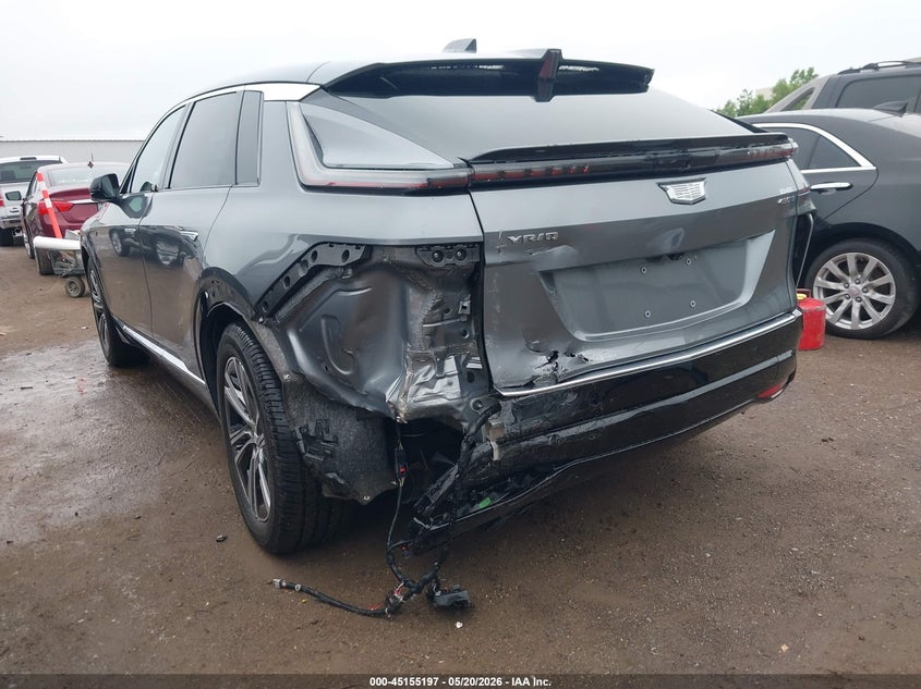 2023 Cadillac Lyriq VIN 1GYKPMRK1PZ002551 IAAI salvage auction — REAR END, Clear (Oklahoma), sold $14,400 on 2026-07-29 (photo 3)