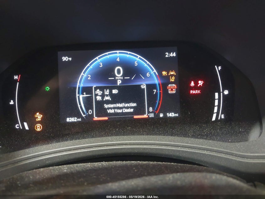 2026 Toyota Highlander VIN 5TDAAAA58TS039440 IAAI salvage auction — FRONT END, Salvage (North Carolina), sold $17,350 on 2026-07-09 (photo 7)