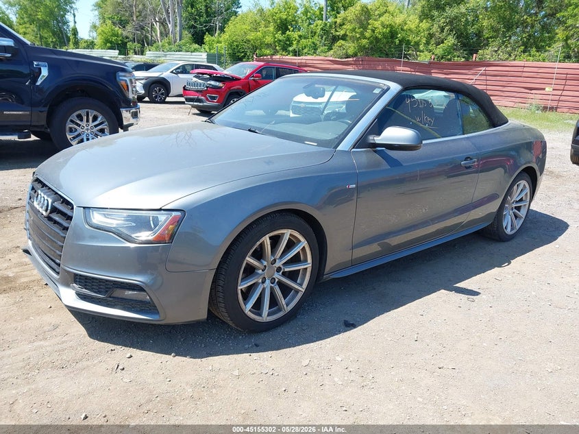 2016 Audi A5 VIN WAUM2AFH1GN009279 IAAI salvage auction — RIGHT FRONT, Clear (Michigan), sold $3,625 on 2026-07-09 (photo 2)