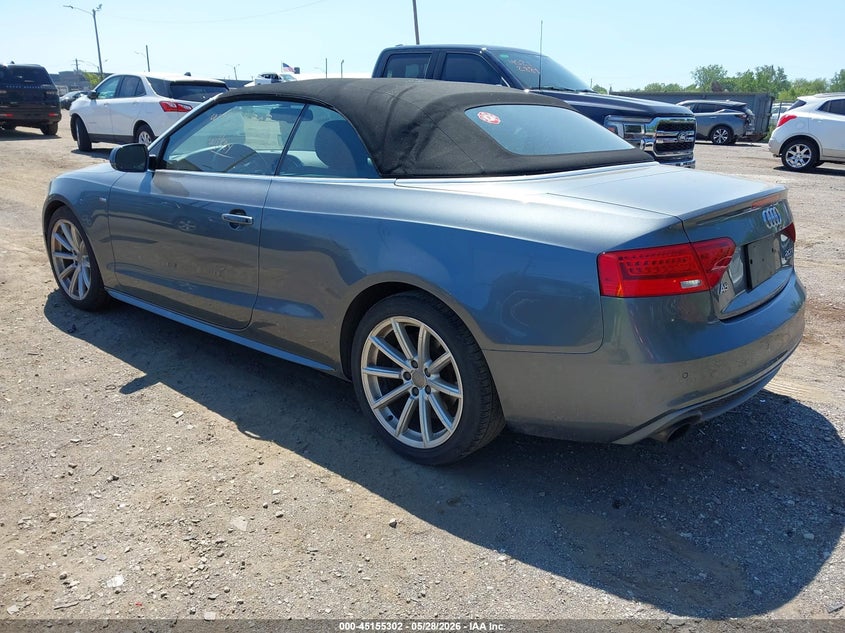 2016 Audi A5 VIN WAUM2AFH1GN009279 IAAI salvage auction — RIGHT FRONT, Clear (Michigan), sold $3,625 on 2026-07-09 (photo 3)