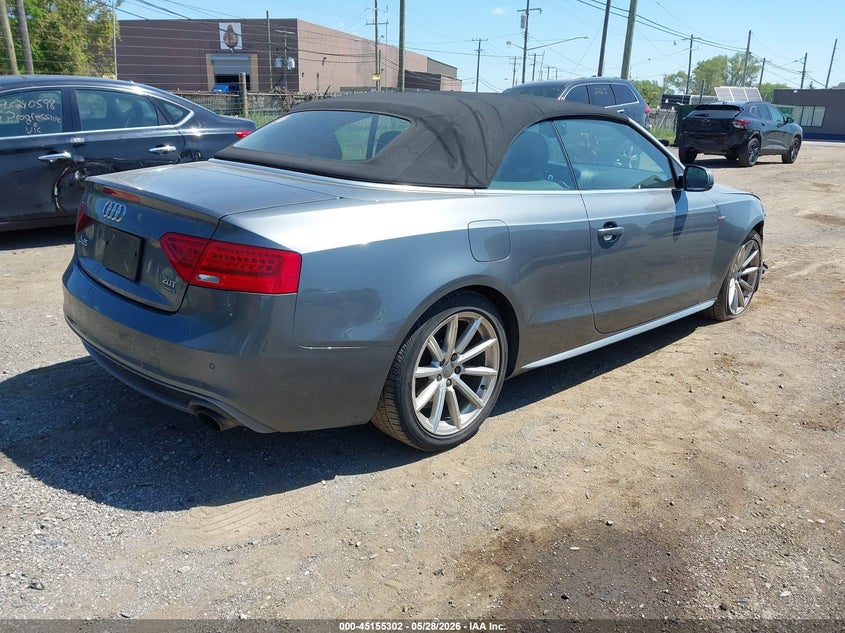 2016 Audi A5 VIN WAUM2AFH1GN009279 IAAI salvage auction — RIGHT FRONT, Clear (Michigan), sold $3,625 on 2026-07-09 (photo 4)