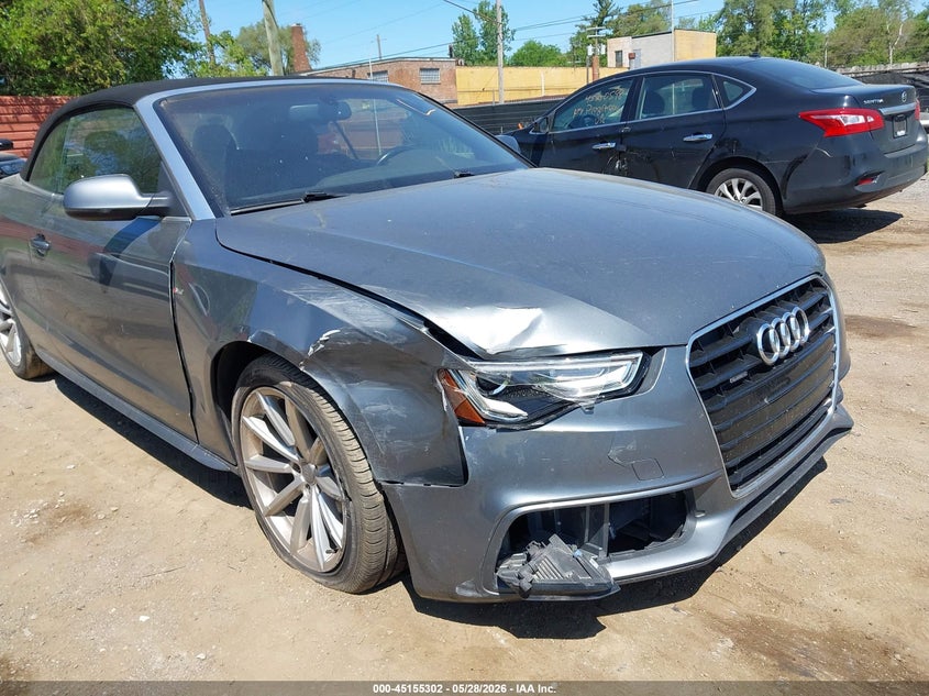 2016 Audi A5 VIN WAUM2AFH1GN009279 IAAI salvage auction — RIGHT FRONT, Clear (Michigan), sold $3,625 on 2026-07-09 (photo 6)