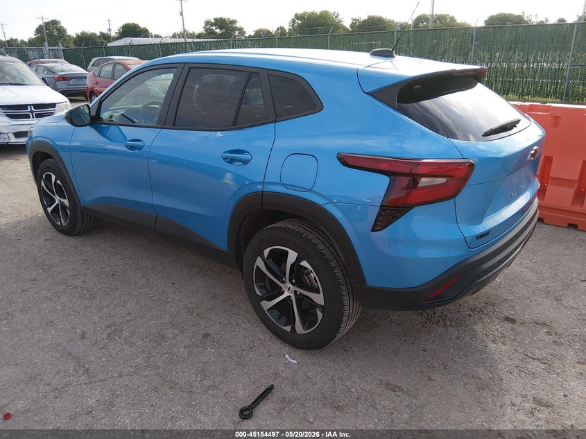 2025 Chevrolet Trax VIN KL77LGEP9SC081017 IAAI salvage auction — HAIL, Salvage (Kansas), sold $10,125 on 2026-07-31 (photo 3)