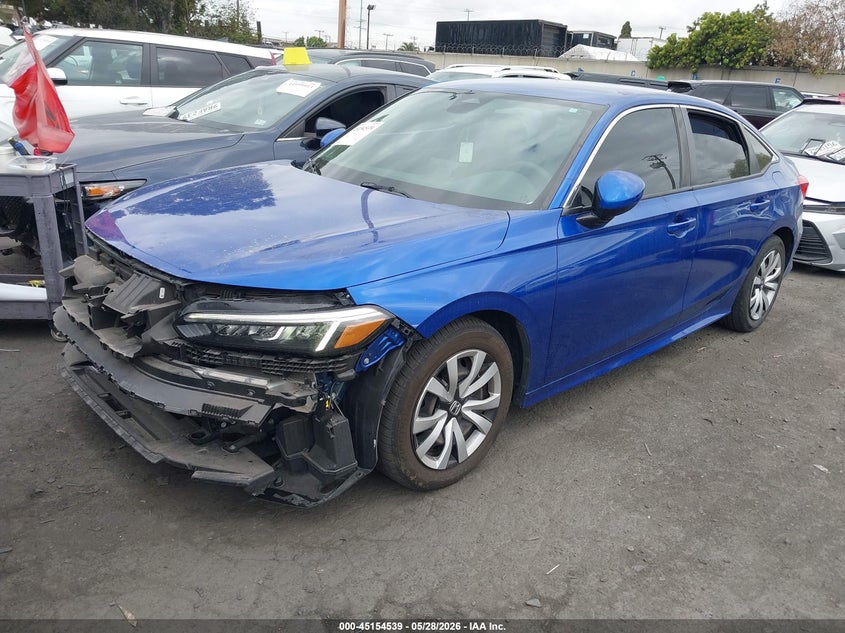 2023 Honda Civic VIN 2HGFE2F20PH560141 IAAI salvage auction — RIGHT FRONT, Wait Title, sold $8,600 on 2026-08-22 (photo 2)