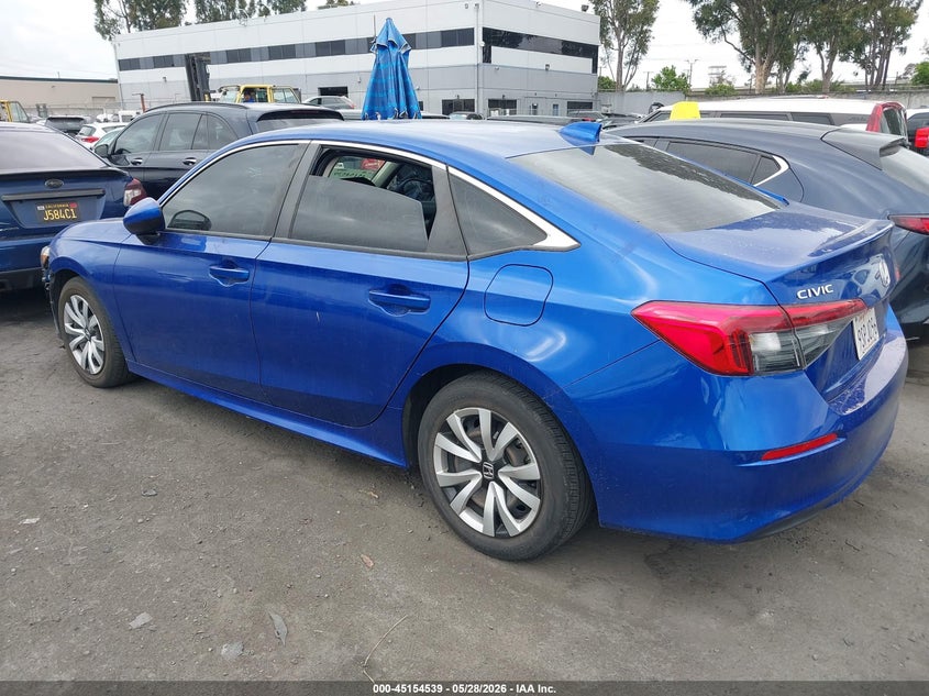 2023 Honda Civic VIN 2HGFE2F20PH560141 IAAI salvage auction — RIGHT FRONT, Wait Title, sold $8,600 on 2026-08-22 (photo 3)
