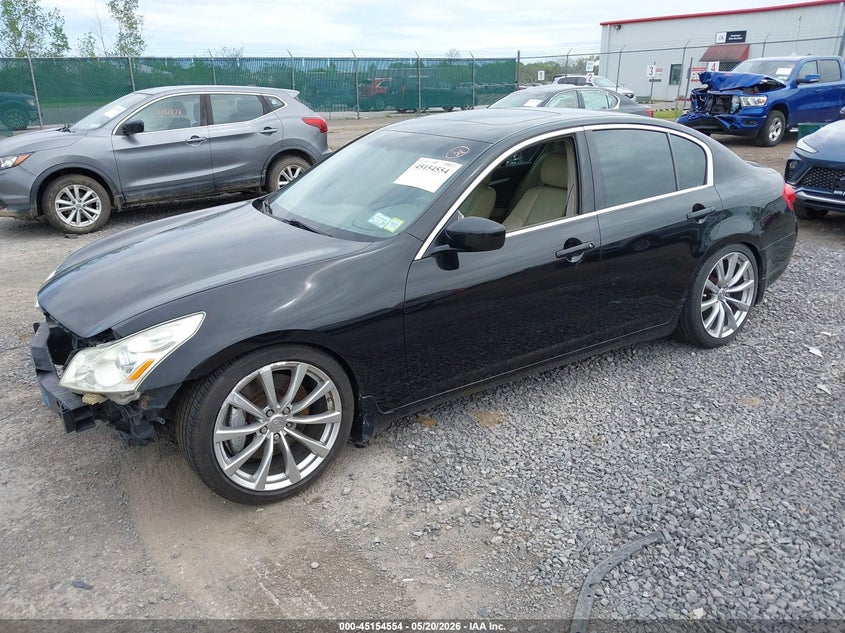 2009 Infiniti G37 VIN JNKCV61FX9M365293 IAAI salvage auction — FRONT END, Mv-907A (New York), sold $600 on 2026-07-14 (photo 2)