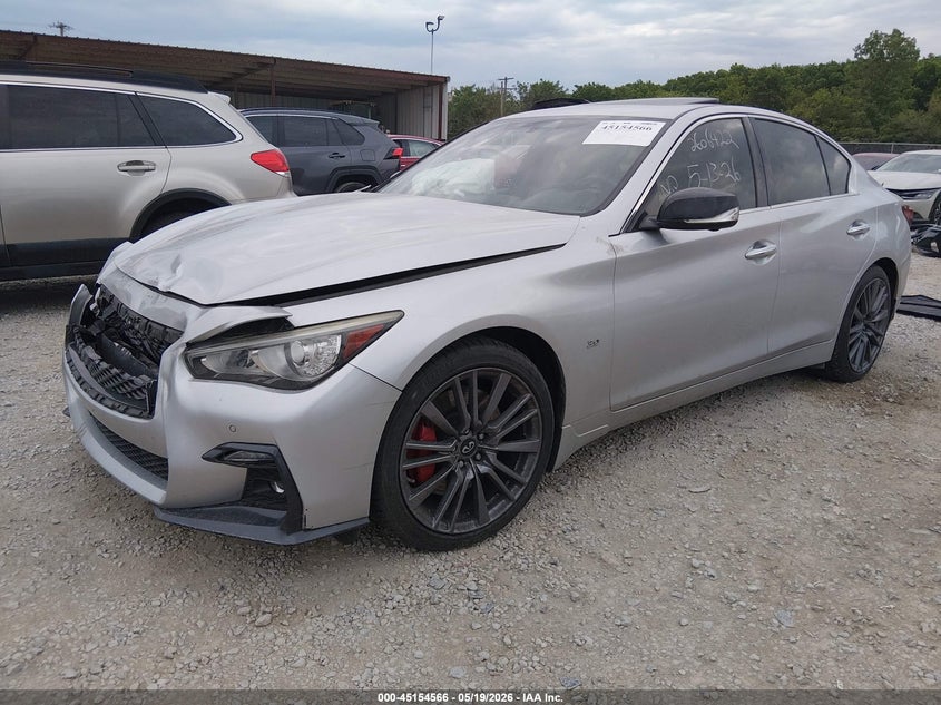 2018 Infiniti Q50 VIN JN1FV7AR4JM480297 IAAI salvage auction — FRONT END, Salvage (Ohio), sold $5,050 on 2026-07-15 (photo 2)