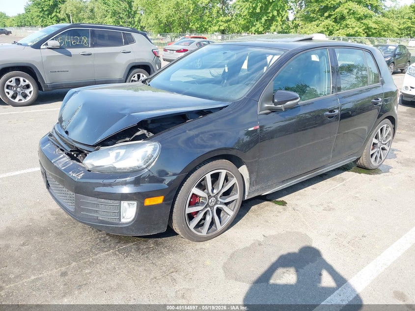 2014 Volkswagen Gti VIN WVWHD7AJXEW008585 IAAI salvage auction — FRONT END, Salvage (New Jersey), sold $2,475 on 2026-08-10 (photo 2)