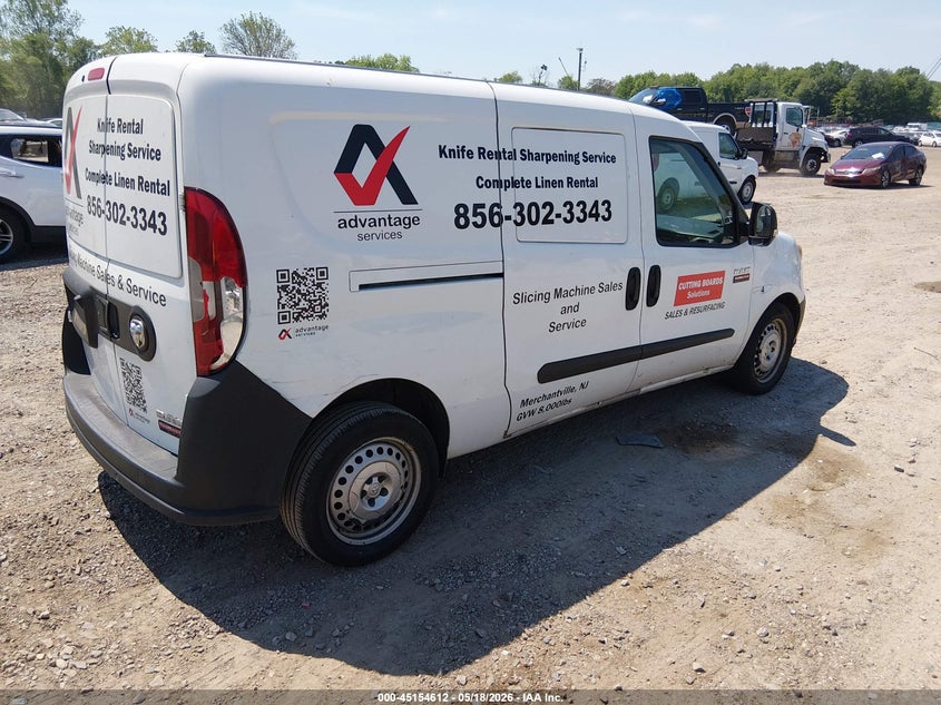2017 Ram Promaster city VIN ZFBERFABXH6E34648 IAAI salvage auction — NORMAL WEAR, Salvage (Texas), sold $1,075 on 2026-07-28 (photo 4)