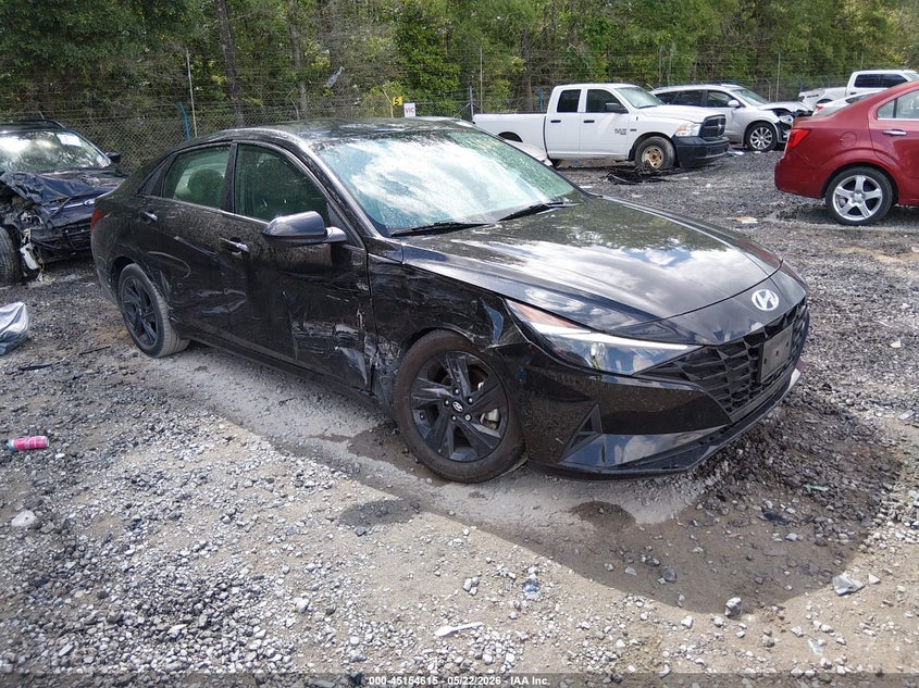 2023 Hyundai Elantra VIN 5NPLM4AG7PH100386 IAAI salvage auction — LEFT SIDE, Salvage (Utah), sold $3,750 on 2026-07-21 (photo 1)