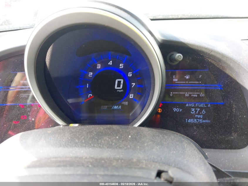 2011 Honda Cr-z VIN JHMZF1D63BS001613 IAAI salvage auction — FRONT END, Rebuilt (Oklahoma), sold $400 on 2026-07-15 (photo 7)