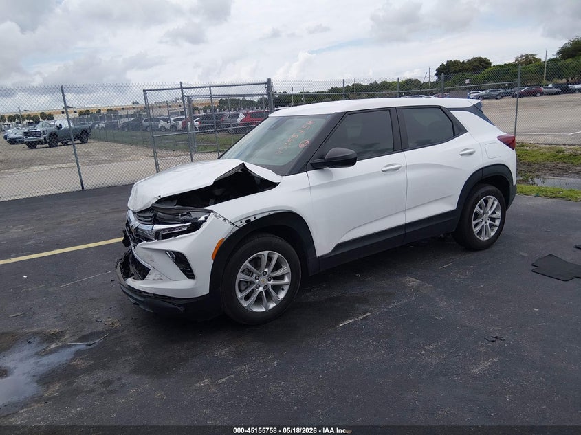 2024 Chevrolet Trailblazer VIN KL79MMS2XRB129301 IAAI salvage auction — FRONT END, Rebuildable (Florida), sold $75 on 2026-07-30 (photo 2)