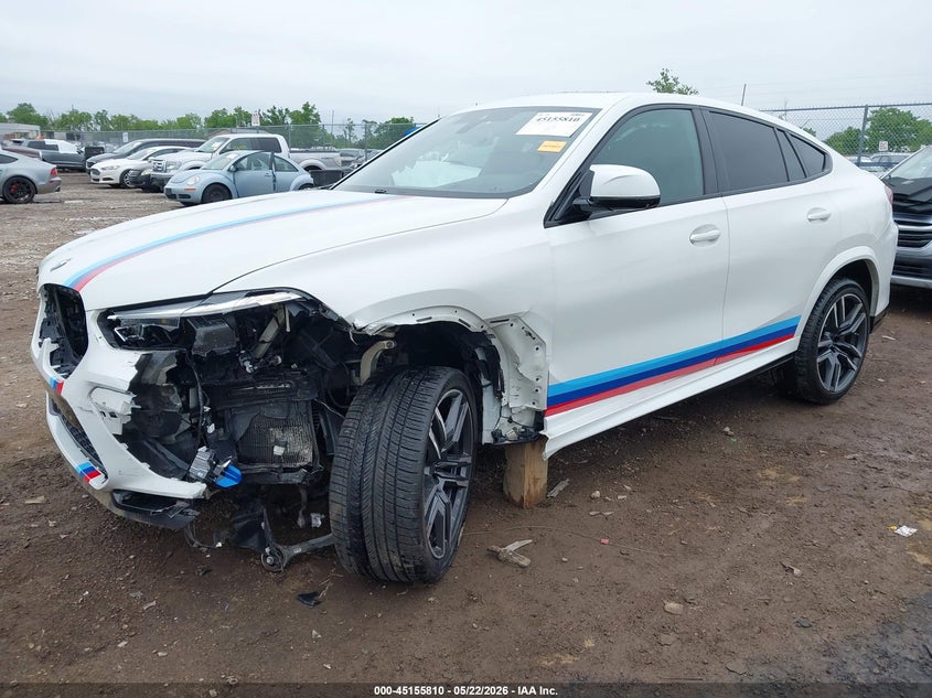 2022 BMW X6 m VIN 5YMCY0C01N9J04153 IAAI salvage auction — FRONT END, Salvage (Ohio), sold $26,975 on 2026-07-23 (photo 2)
