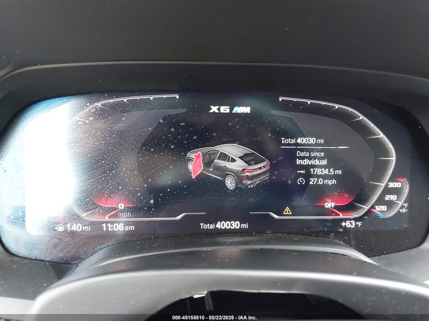 2022 BMW X6 m VIN 5YMCY0C01N9J04153 IAAI salvage auction — FRONT END, Salvage (Ohio), sold $26,975 on 2026-07-23 (photo 7)