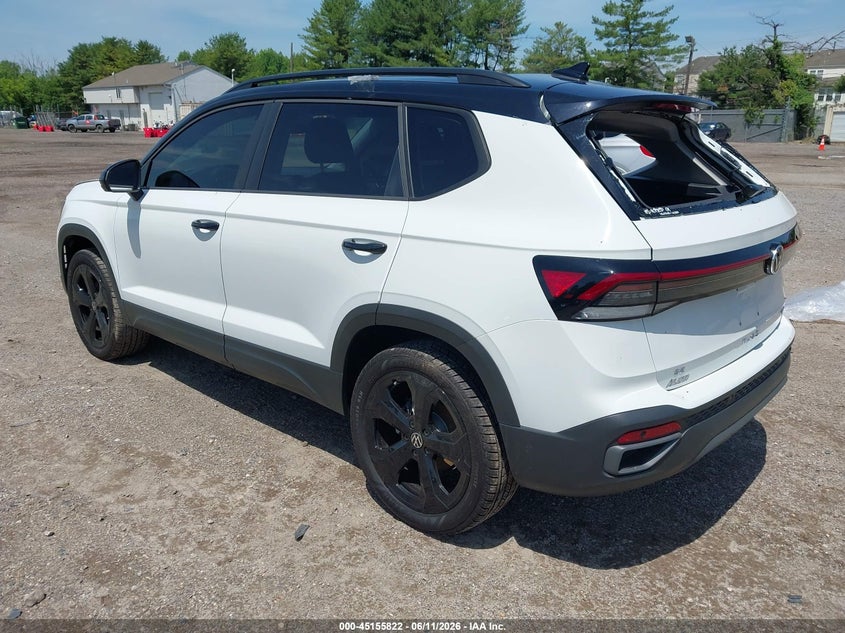 2025 Volkswagen Taos VIN 3VV2C7B24SM079035 IAAI salvage auction — REAR END, Salvage (New Jersey), sold $9,125 on 2026-08-18 (photo 3)