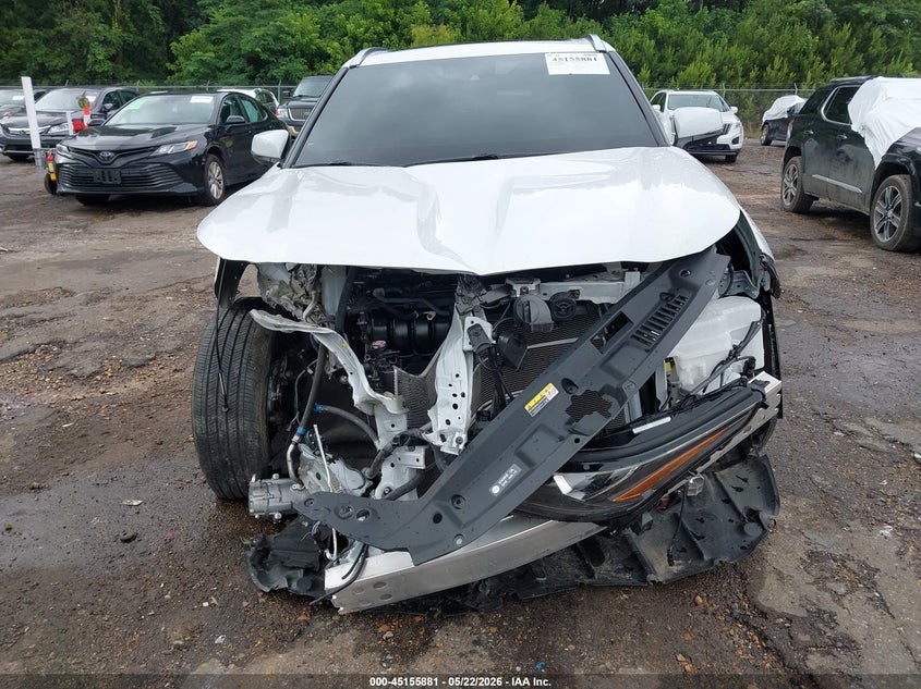 2025 Toyota Highlander VIN 5TDEBRCH3SS664122 IAAI salvage auction — FRONT END, Salvage (Mississippi), sold $17,600 on 2026-07-13 (photo 6)