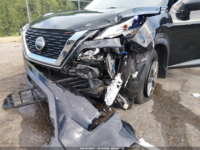 2021 Nissan Rogue VIN 5N1AT3AA0MC734223 IAAI salvage auction — FRONT END, Salvage (Mississippi), sold $3,550 on 2026-07-09 (photo 6)