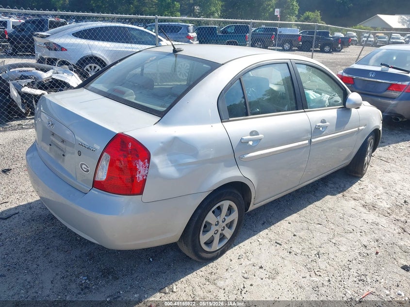 2009 Hyundai Accent VIN KMHCN46C89U319381 IAAI salvage auction — FRONT END, Salvage (Georgia), sold $300 on 2026-07-08 (photo 4)