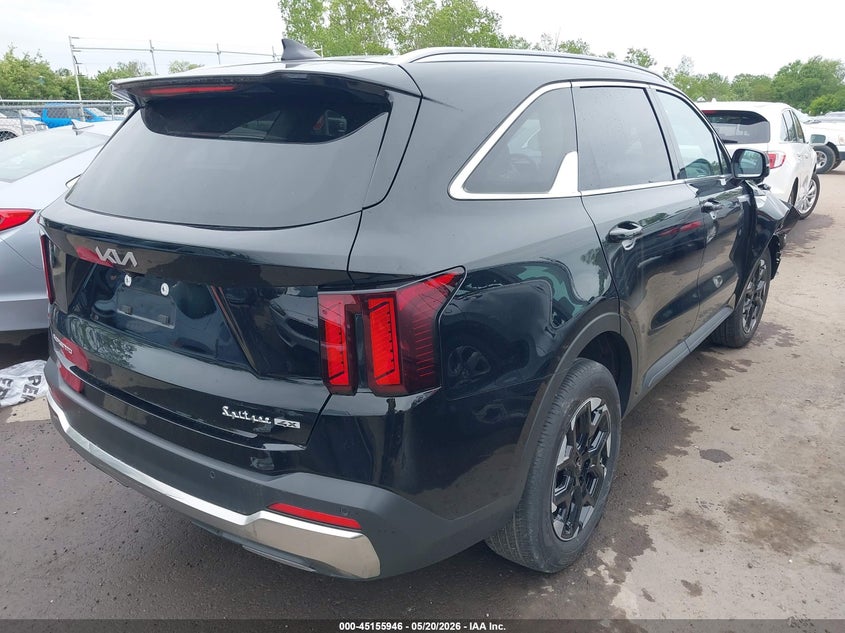 2025 Kia Sorento VIN 5XYRLDJC4SG356950 IAAI salvage auction — FRONT END, Salvage (Ohio), sold $9,300 on 2026-07-21 (photo 4)