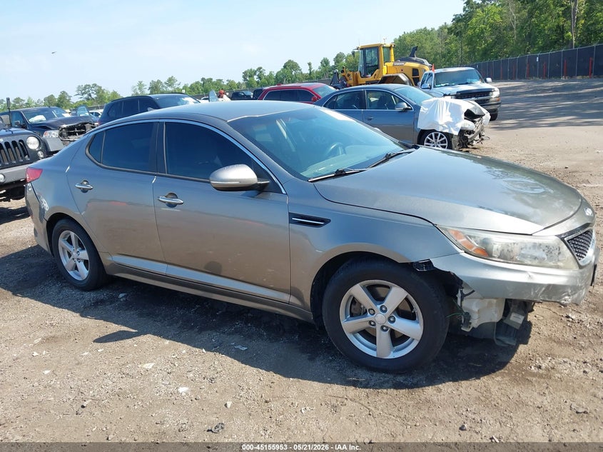 2014 Kia Optima VIN 5XXGM4A76EG330284 IAAI salvage auction — FRONT END, Salvage (South Carolina), sold $675 on 2026-07-22 (photo 1)