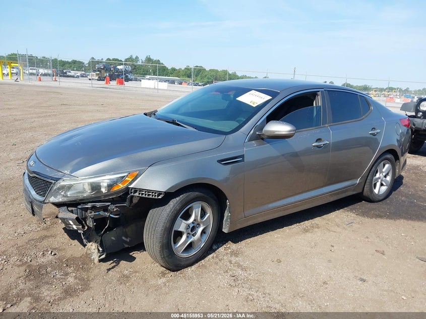 2014 Kia Optima VIN 5XXGM4A76EG330284 IAAI salvage auction — FRONT END, Salvage (South Carolina), sold $675 on 2026-07-22 (photo 2)