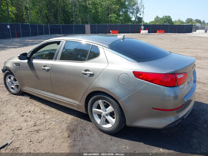 2014 Kia Optima VIN 5XXGM4A76EG330284 IAAI salvage auction — FRONT END, Salvage (South Carolina), sold $675 on 2026-07-22 (photo 3)