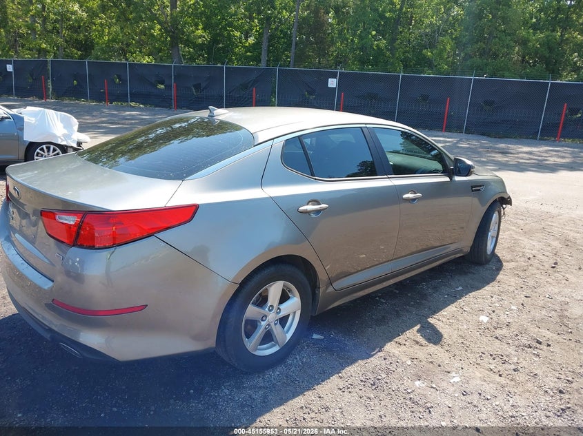 2014 Kia Optima VIN 5XXGM4A76EG330284 IAAI salvage auction — FRONT END, Salvage (South Carolina), sold $675 on 2026-07-22 (photo 4)