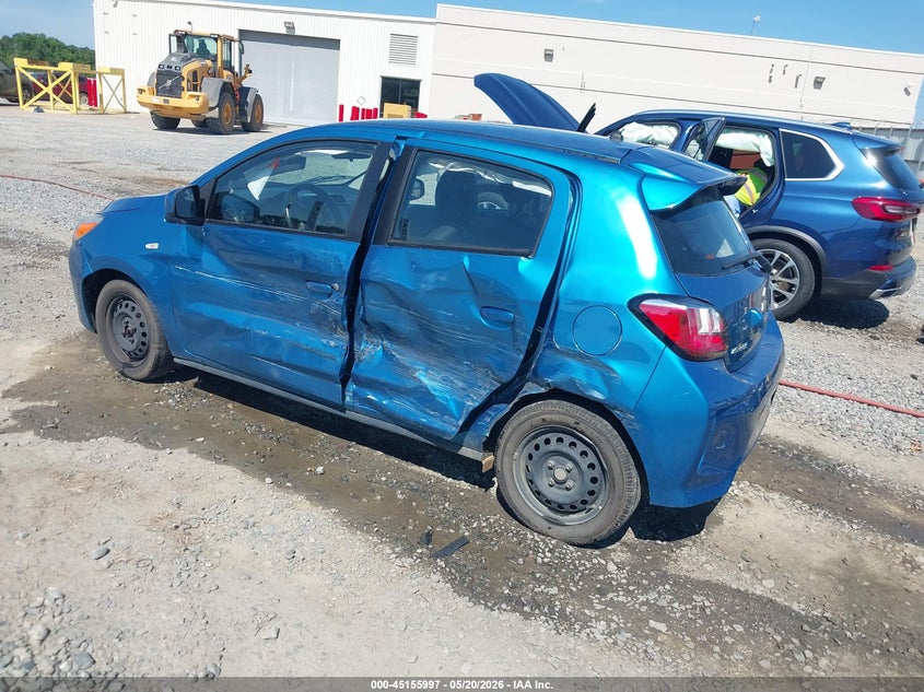 2023 Mitsubishi Mirage VIN ML32AUHJXPH003349 IAAI salvage auction — LEFT SIDE, Salvage (Georgia), sold $2,275 on 2026-07-06 (photo 3)