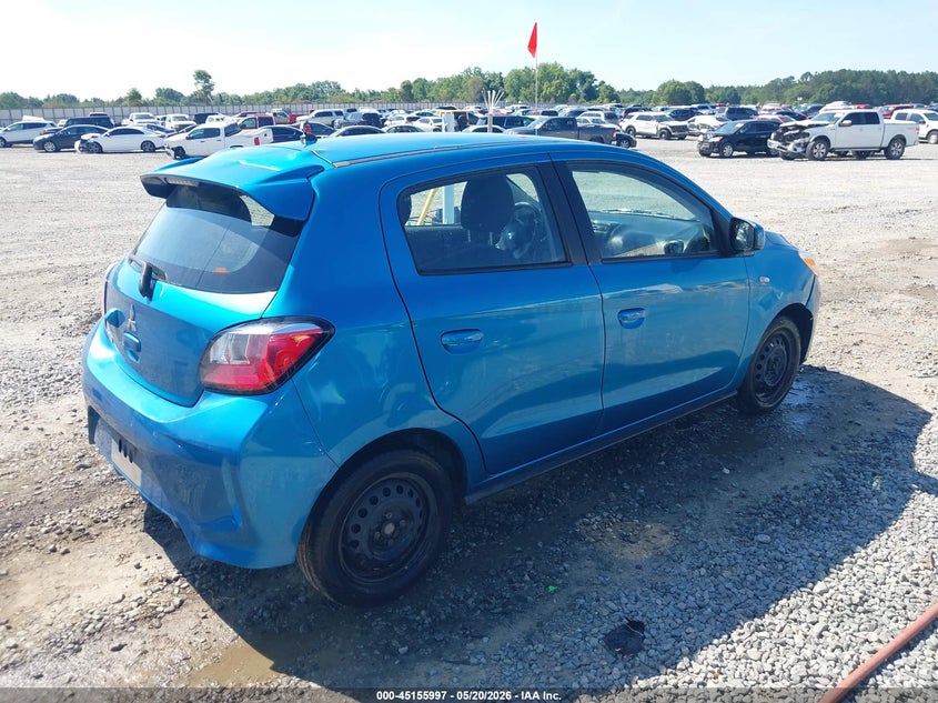 2023 Mitsubishi Mirage VIN ML32AUHJXPH003349 IAAI salvage auction — LEFT SIDE, Salvage (Georgia), sold $2,275 on 2026-07-06 (photo 4)