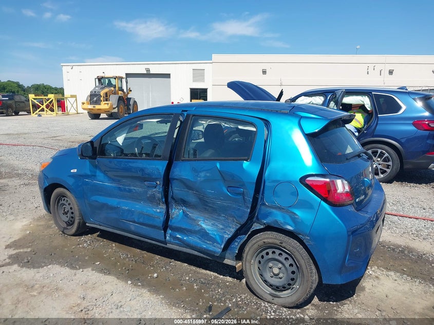 2023 Mitsubishi Mirage VIN ML32AUHJXPH003349 IAAI salvage auction — LEFT SIDE, Salvage (Georgia), sold $2,275 on 2026-07-06 (photo 6)