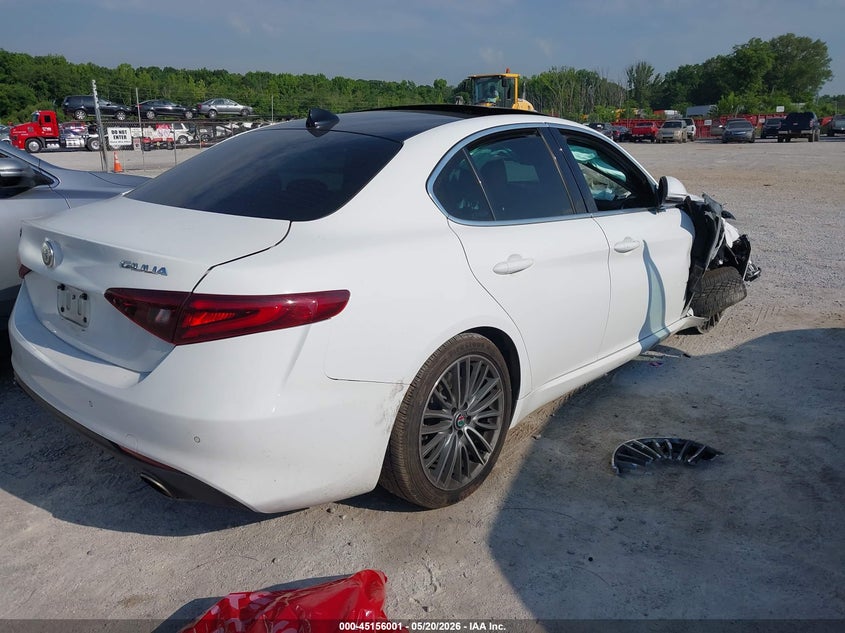 2018 Alfa romeo Giulia VIN ZARFAEEN5J7581003 IAAI salvage auction — RIGHT FRONT, Salvage (Tennessee), sold $625 on 2026-07-29 (photo 4)