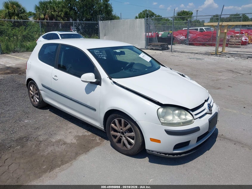 2009 Volkswagen Rabbit VIN WVWBA71K79W087355 IAAI salvage auction — LEFT FRONT, Salvage (Idaho), sold $225 on 2026-07-22 (photo 1)