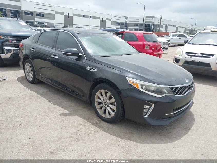 2018 Kia Optima VIN 5XXGT4L35JG228465 IAAI salvage auction — HAIL, Original (Texas), sold $2,650 on 2026-07-07 (photo 1)