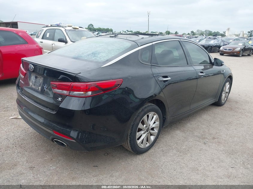2018 Kia Optima VIN 5XXGT4L35JG228465 IAAI salvage auction — HAIL, Original (Texas), sold $2,650 on 2026-07-07 (photo 4)