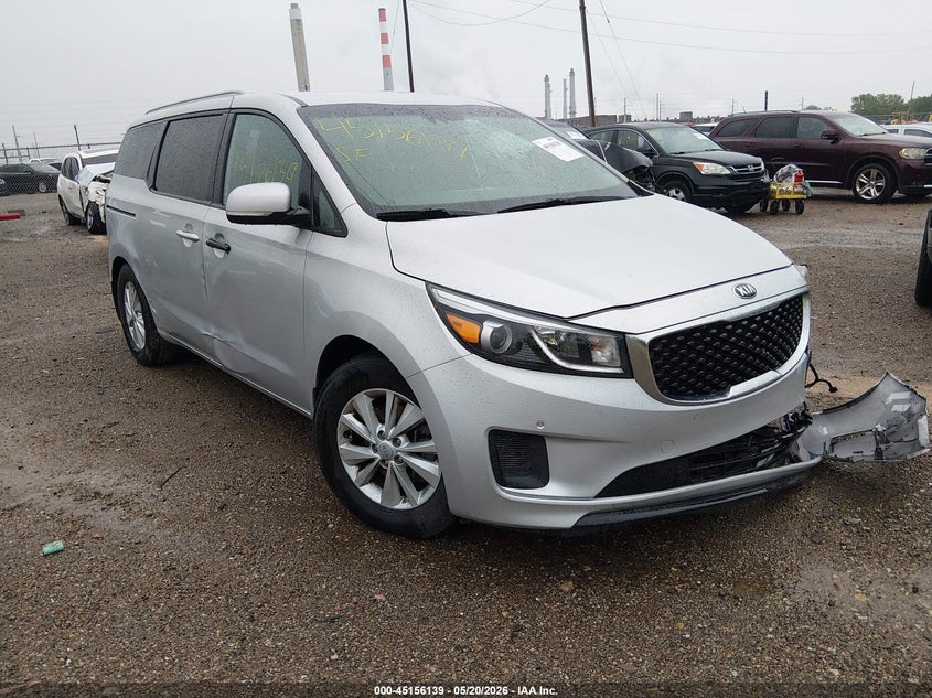 2018 Kia SEDONA VIN KNDMB5C17J6396097 IAAI salvage auction — FRONT END, Clear (Indiana), sold $2,150 on 2026-07-08 (photo 1)