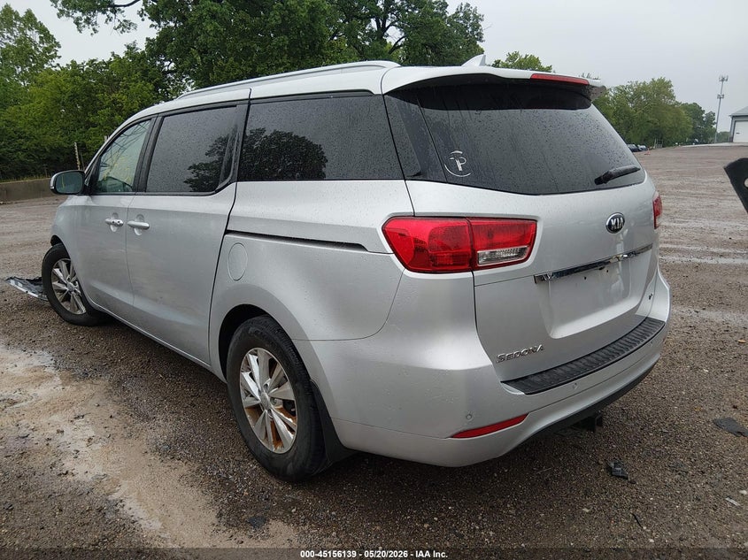 2018 Kia SEDONA VIN KNDMB5C17J6396097 IAAI salvage auction — FRONT END, Clear (Indiana), sold $2,150 on 2026-07-08 (photo 3)