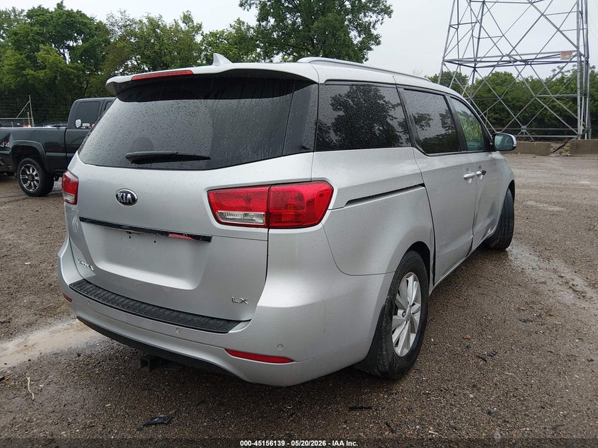 2018 Kia SEDONA VIN KNDMB5C17J6396097 IAAI salvage auction — FRONT END, Clear (Indiana), sold $2,150 on 2026-07-08 (photo 4)