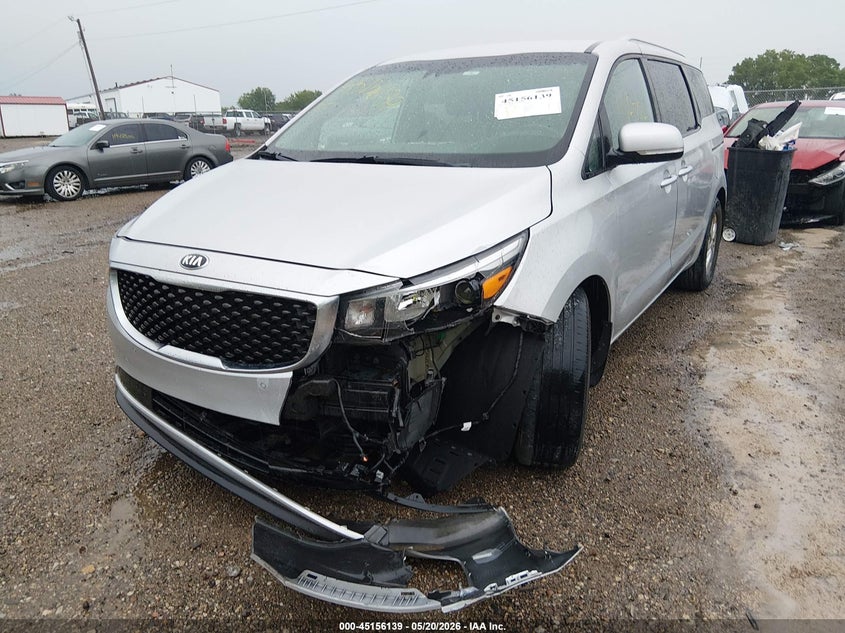 2018 Kia SEDONA VIN KNDMB5C17J6396097 IAAI salvage auction — FRONT END, Clear (Indiana), sold $2,150 on 2026-07-08 (photo 6)